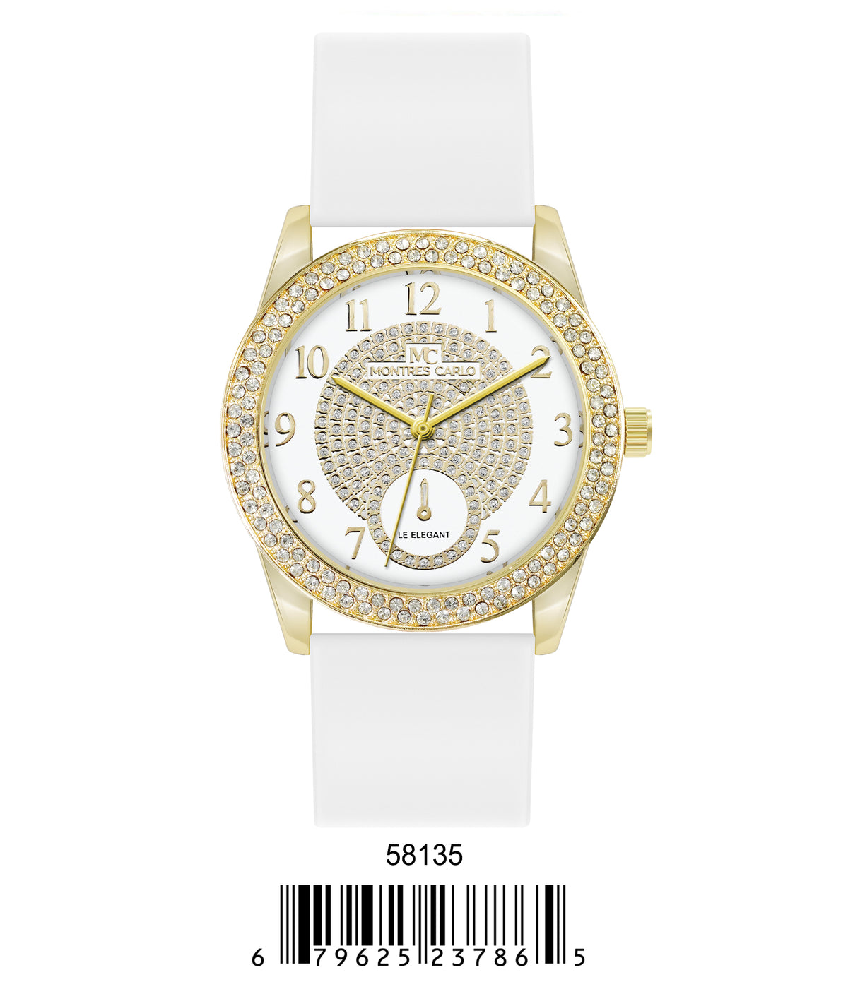 5813-Montres Carlo Silicon Band Watch