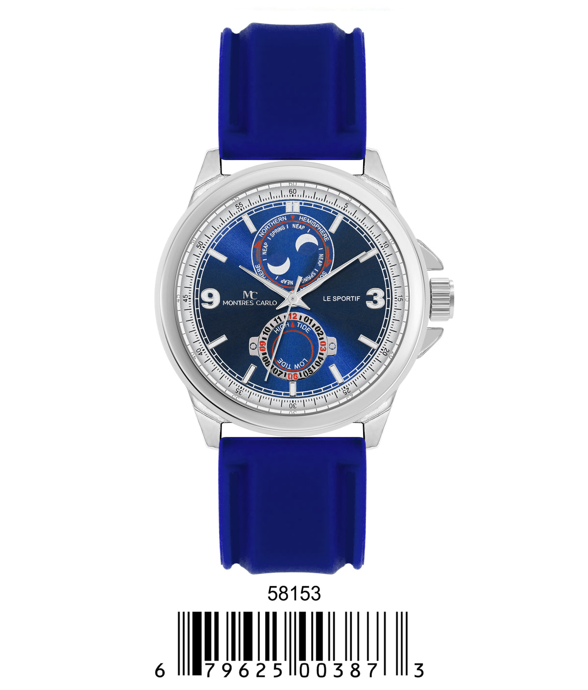 5815-Montres Carlo Silicon Band Watch
