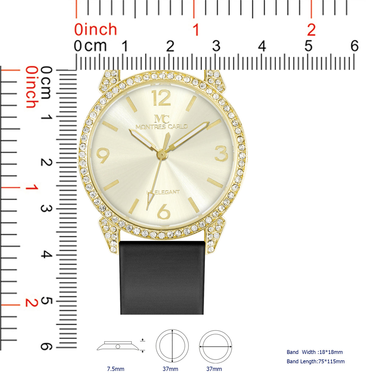 5822-JB8 - Silicon band watch Gift Box Edition