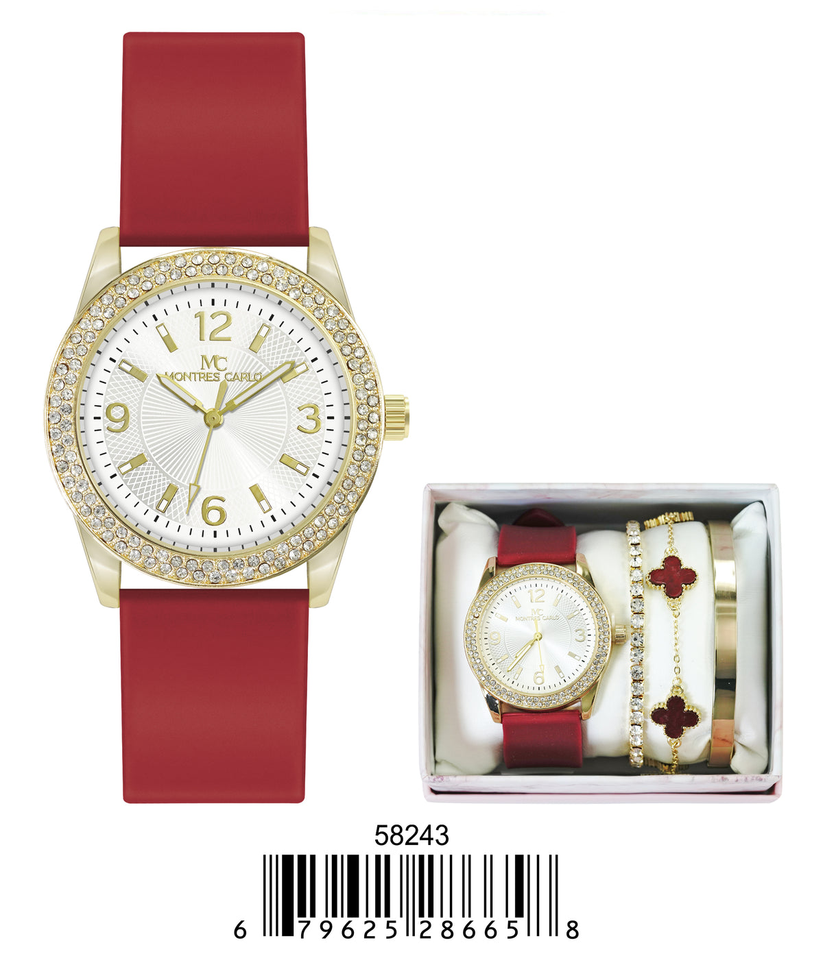 5824-JB8 - Silicon band watch Gift Box Edition