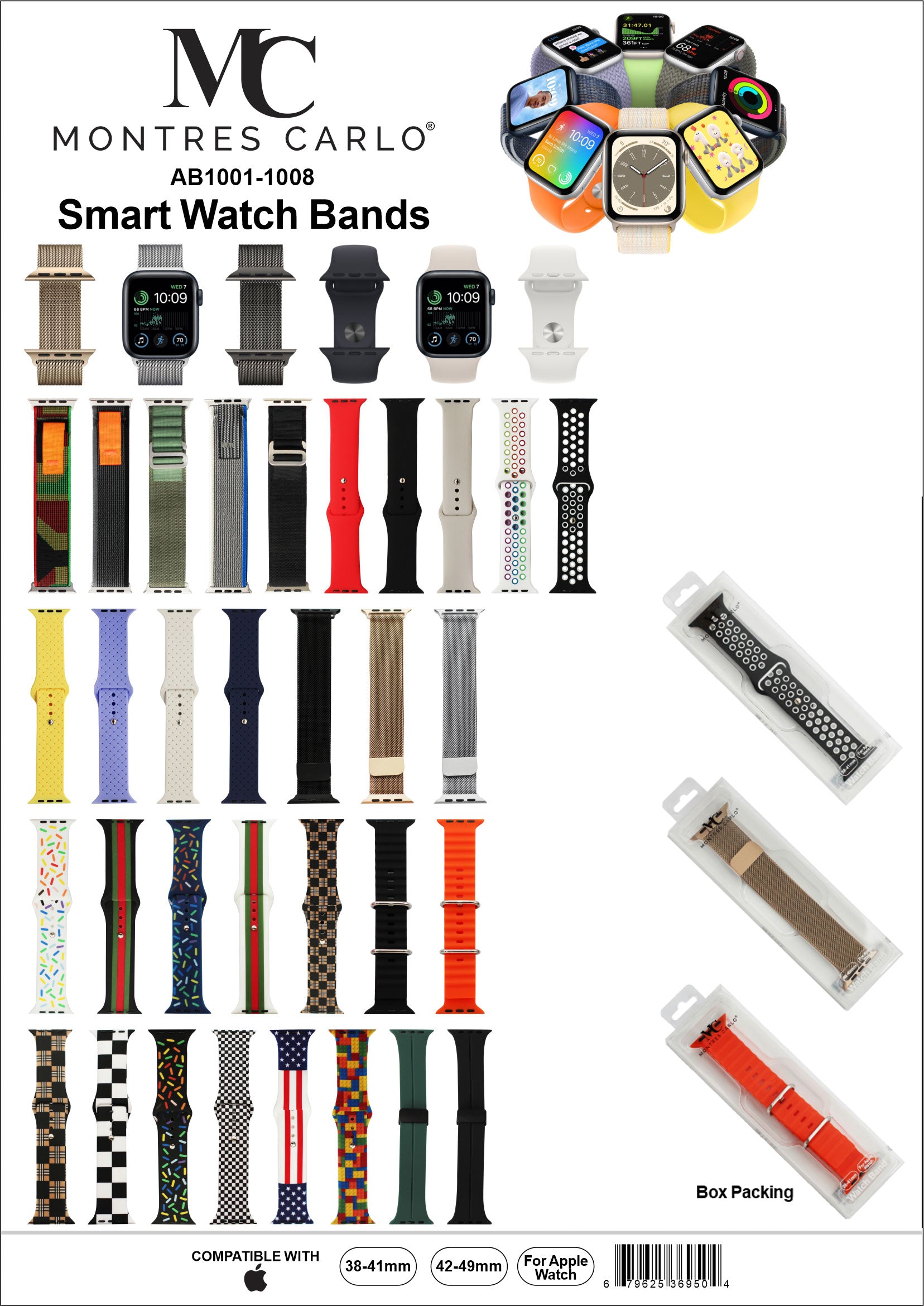 AB1001-1008 - Smart Watch Bands for Apple