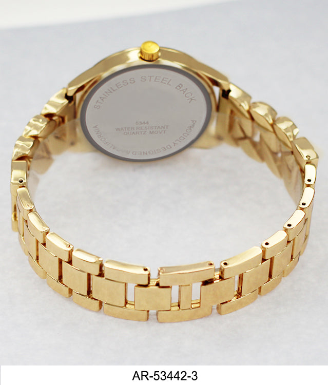 AR-5344 - Boxed Ice Metal Bracelet Watch with Chain