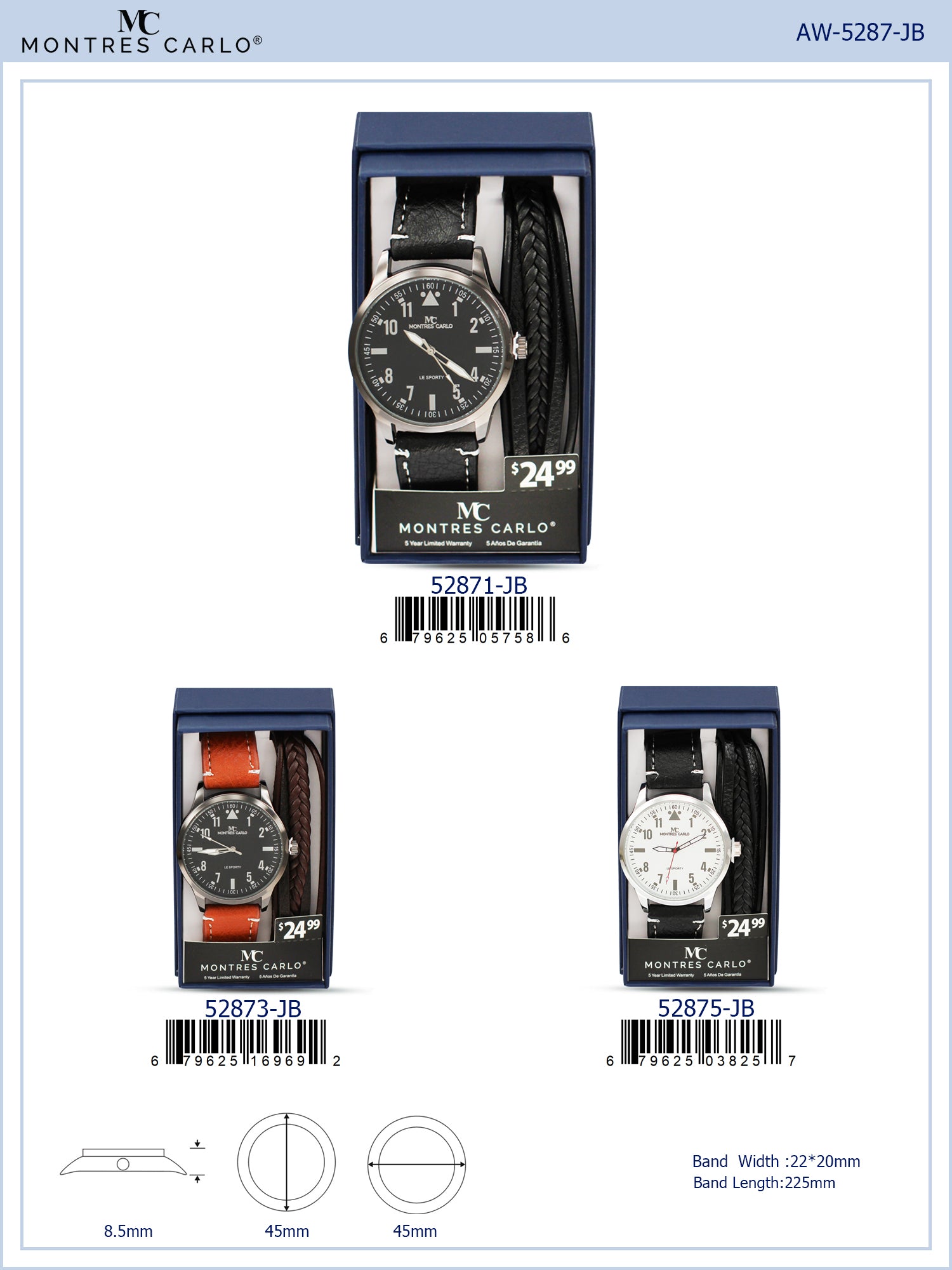 5287-JB - Watch Gift Box Collection