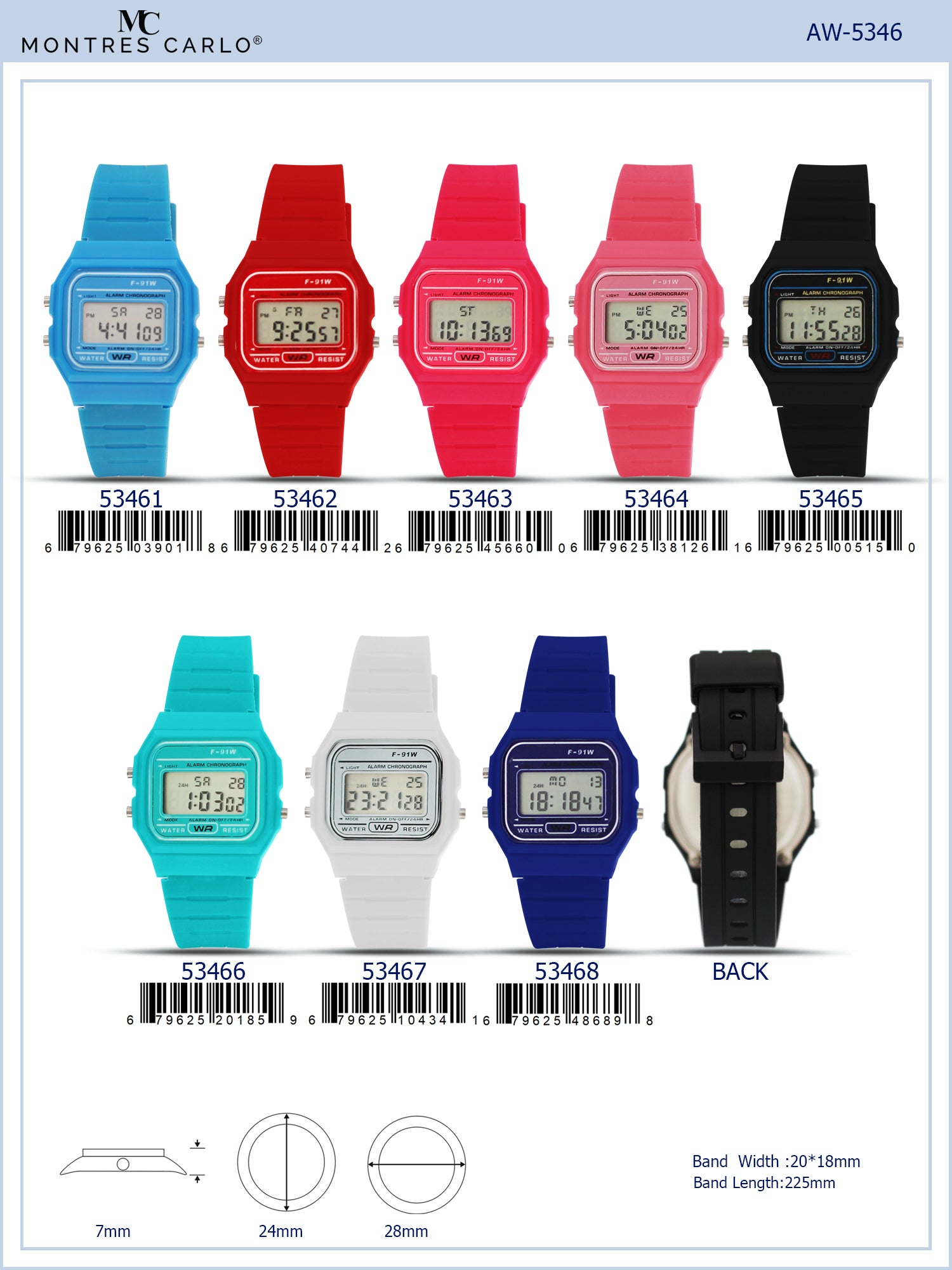 5346 - Retro Digital Watch