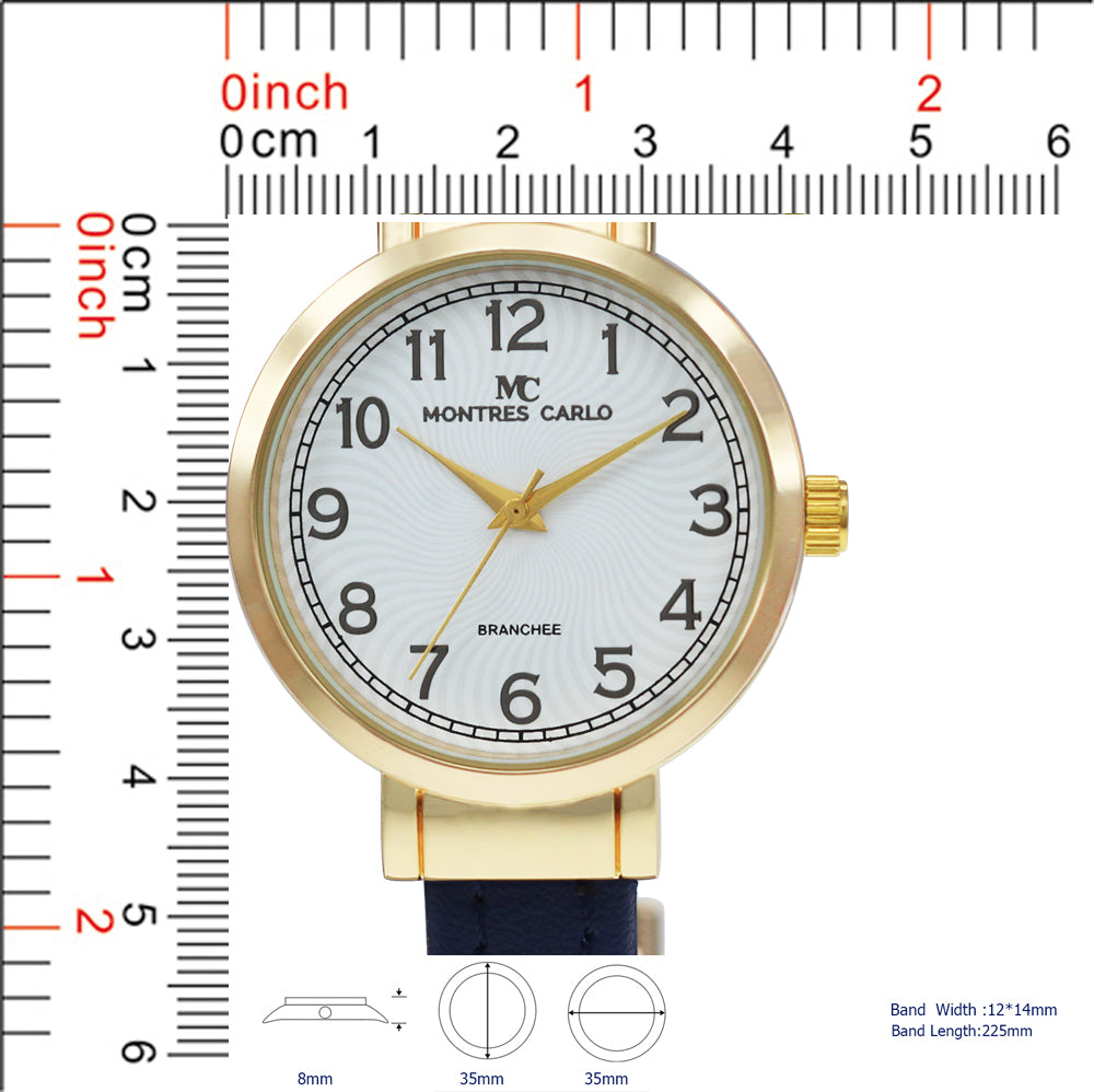 4757 - Reloj con brazalete de cuero