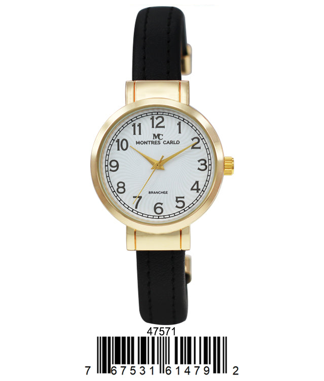 4757 - Reloj con brazalete de cuero