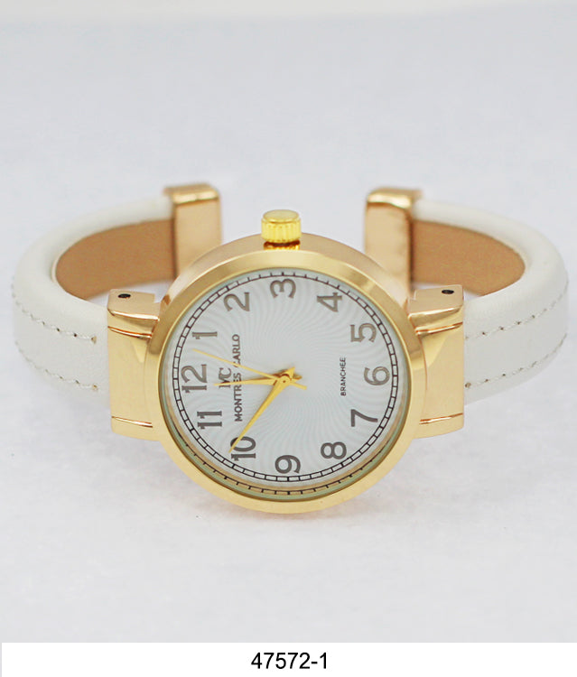 4757 - Reloj con brazalete de cuero