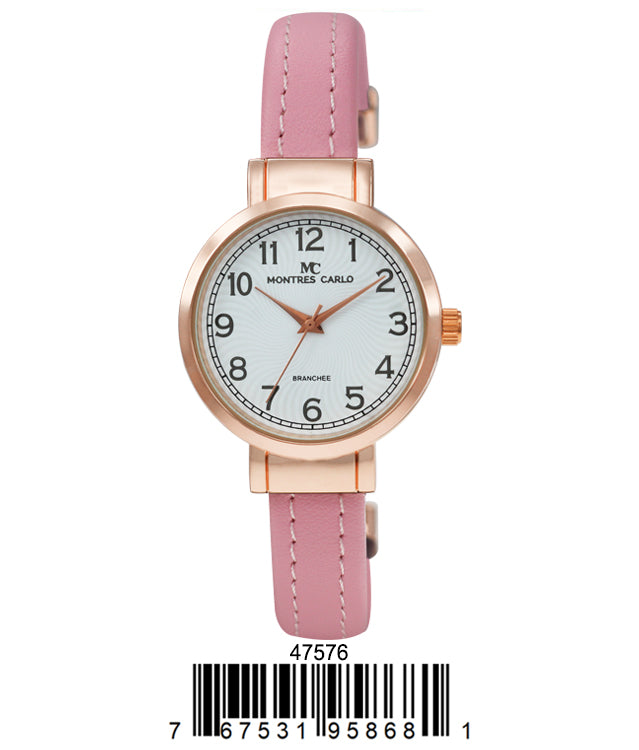 4757 - Reloj con brazalete de cuero