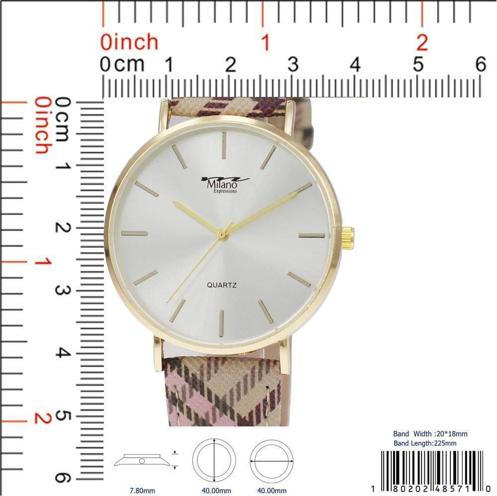 4857 - Reloj con correa de cuero vegano