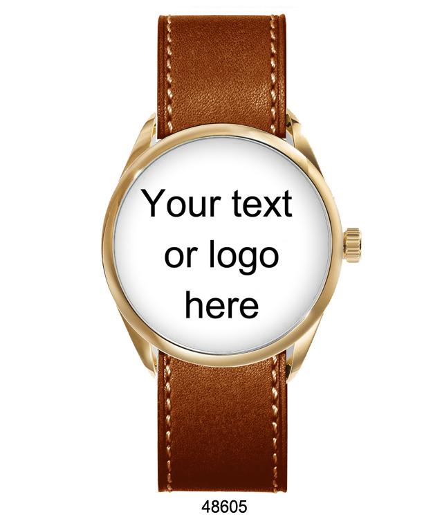 4860 - Reloj personalizable con correa de cuero vegano