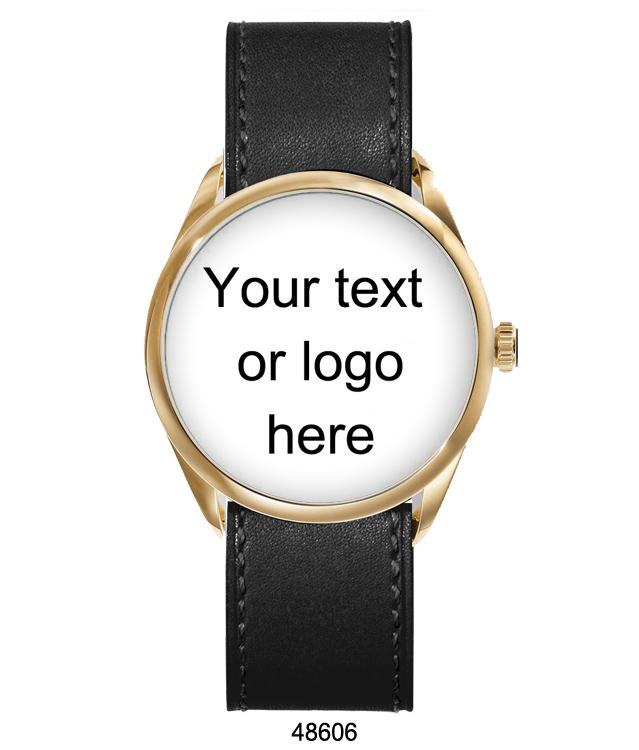 4860 - Reloj personalizable con correa de cuero vegano