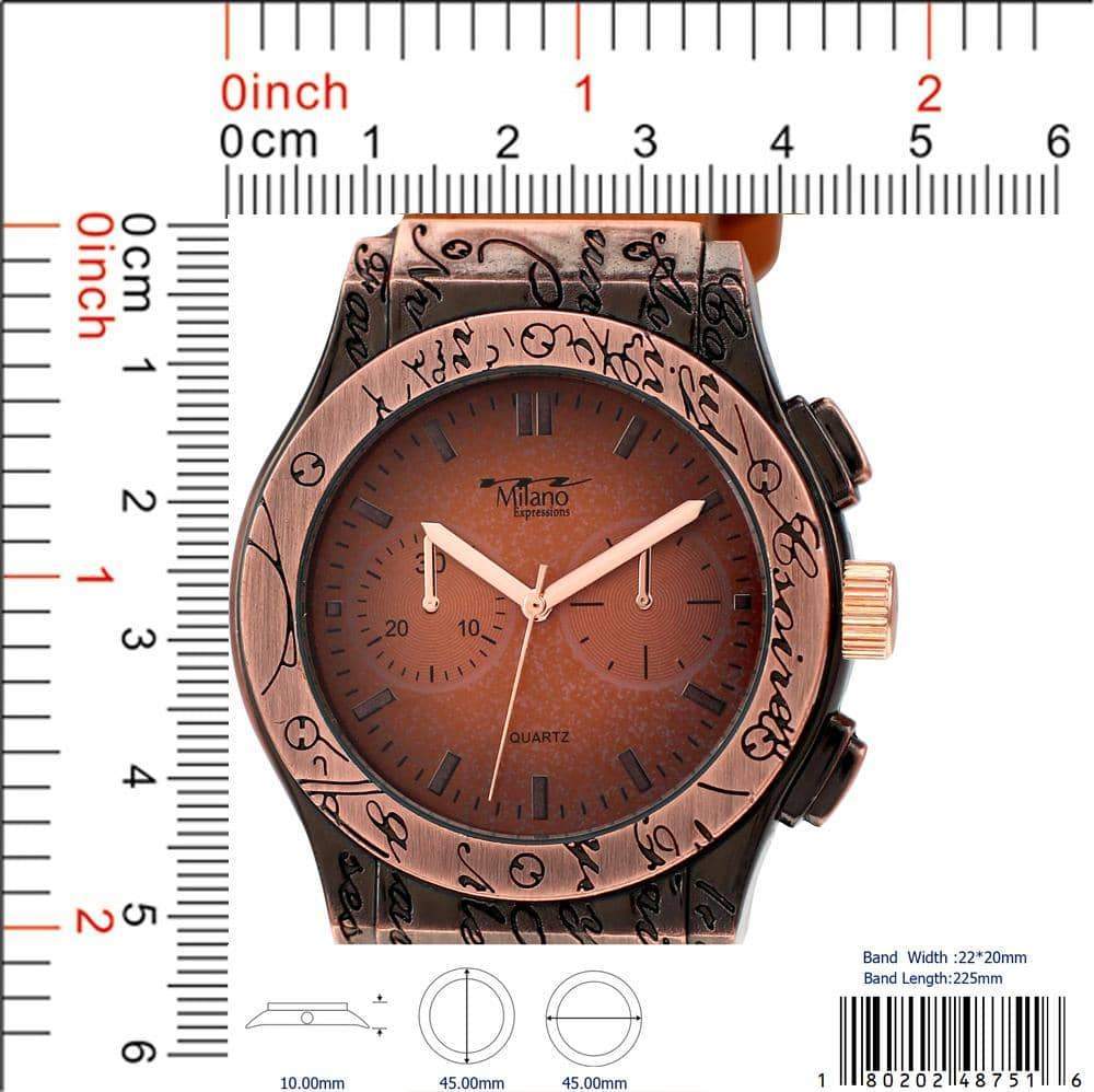 4875 - Reloj con correa de cuero vegano