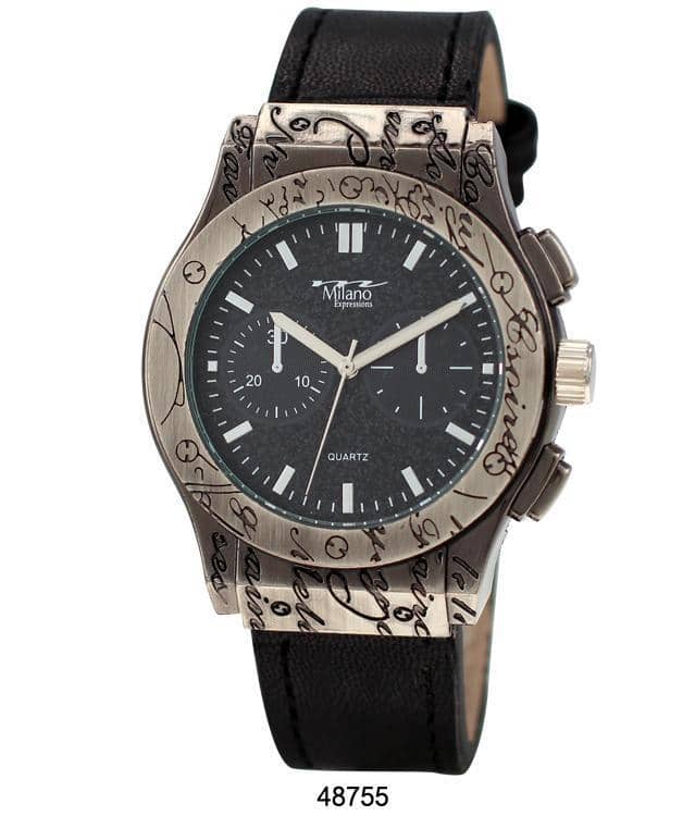 4875 - Reloj con correa de cuero vegano