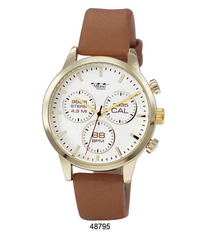 4879 - Reloj con correa de cuero vegano