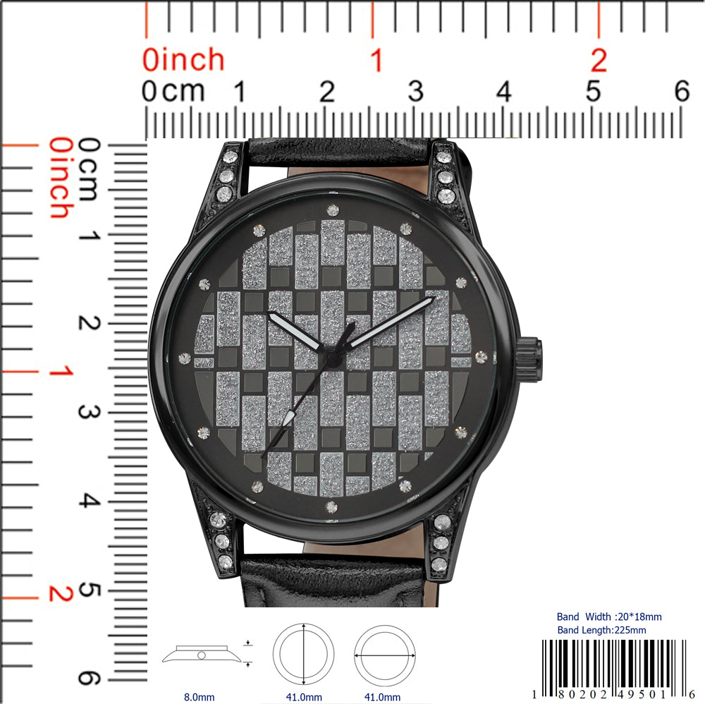 4950 - Reloj con correa de cuero vegano