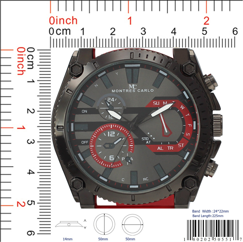 5055 - Reloj con correa de silicona