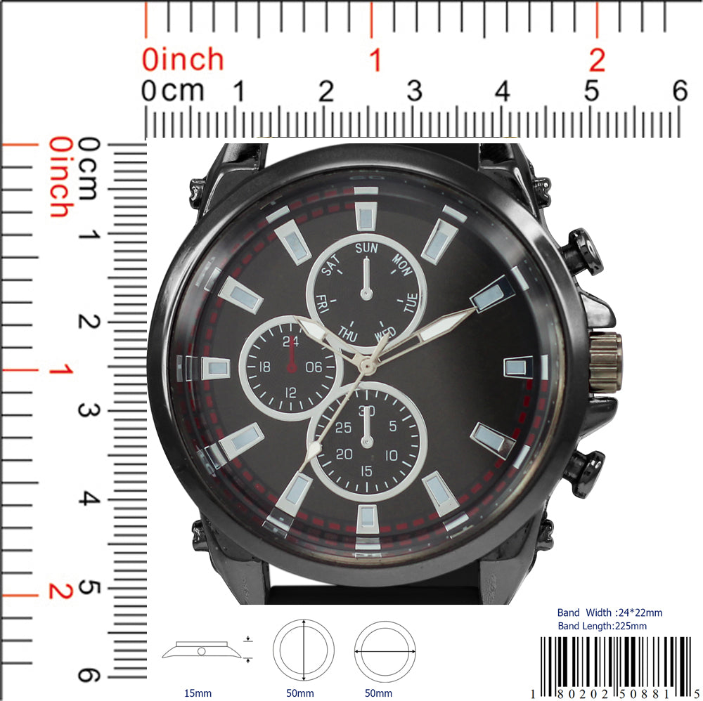 5088 - Prepacked Silicon Band Watch