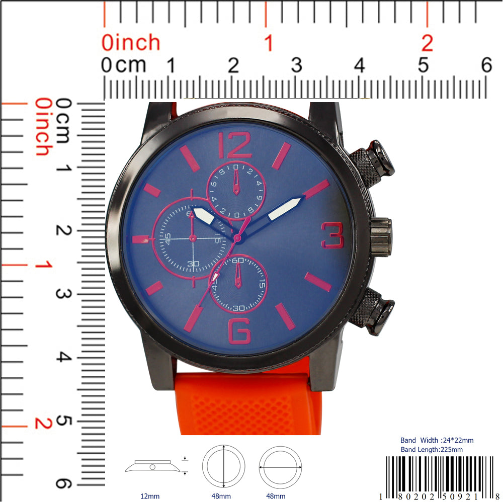 5092 - Reloj con correa de silicona preempaquetado