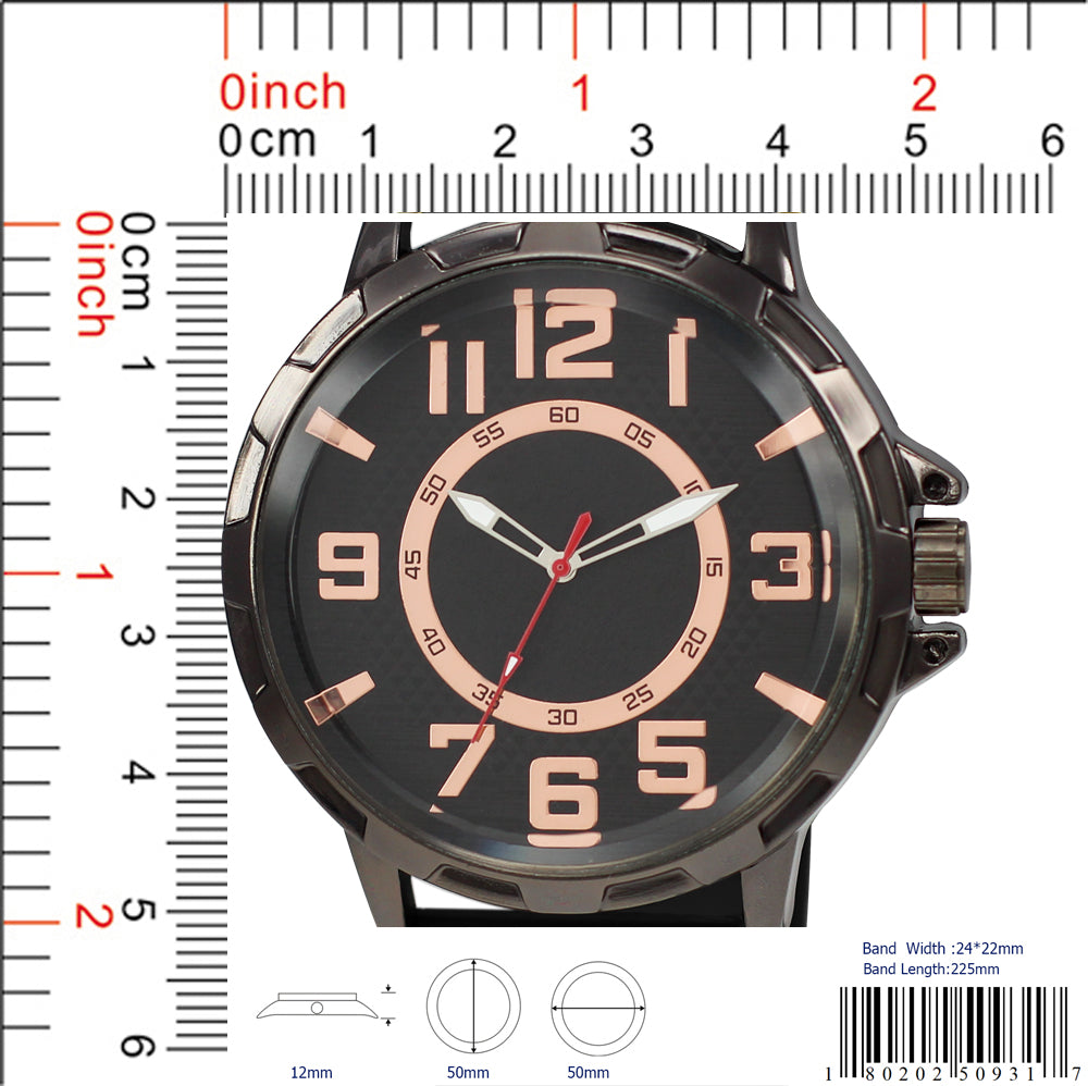 5093 - Reloj con correa de silicona preempaquetado
