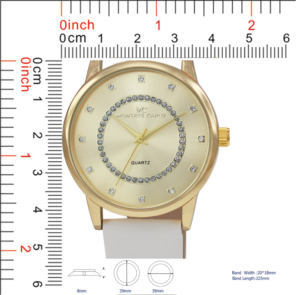 5140 - Reloj con correa de cuero vegano