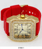 5159 - Iced Out Silicone Watch