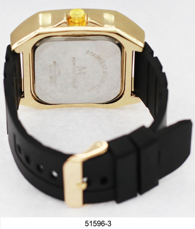 5159 - Iced Out Silicone Watch