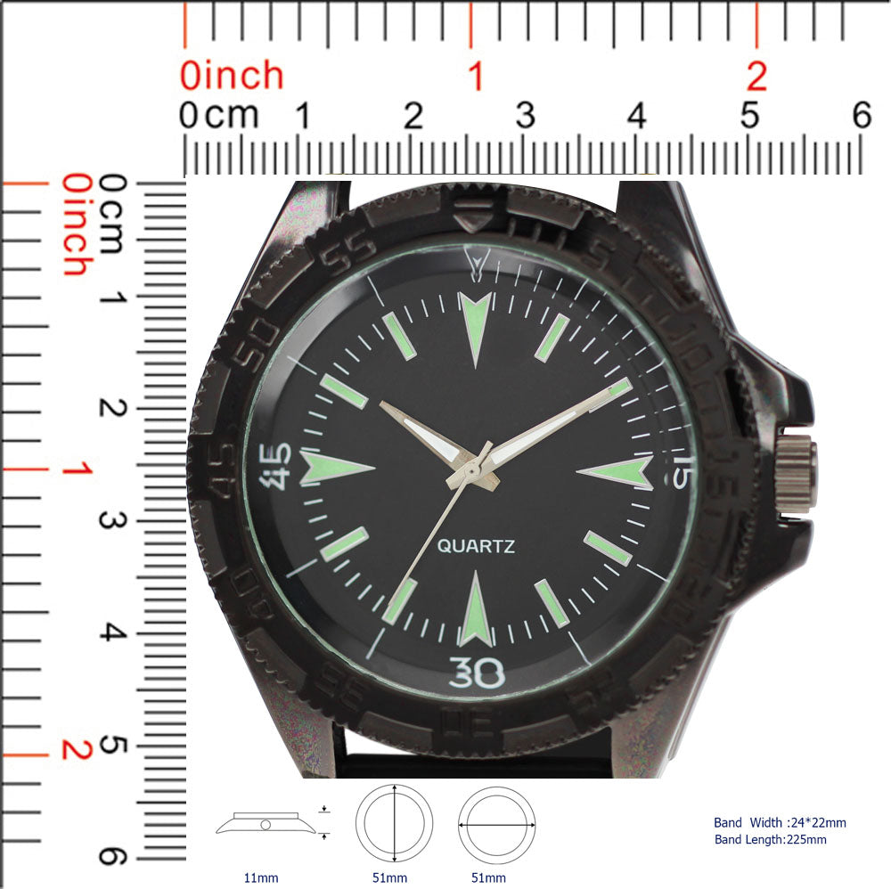 5180 - Reloj con correa de silicona preempaquetado
