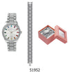 5195 - Boxed Ice Metal Band Watch with Chain
