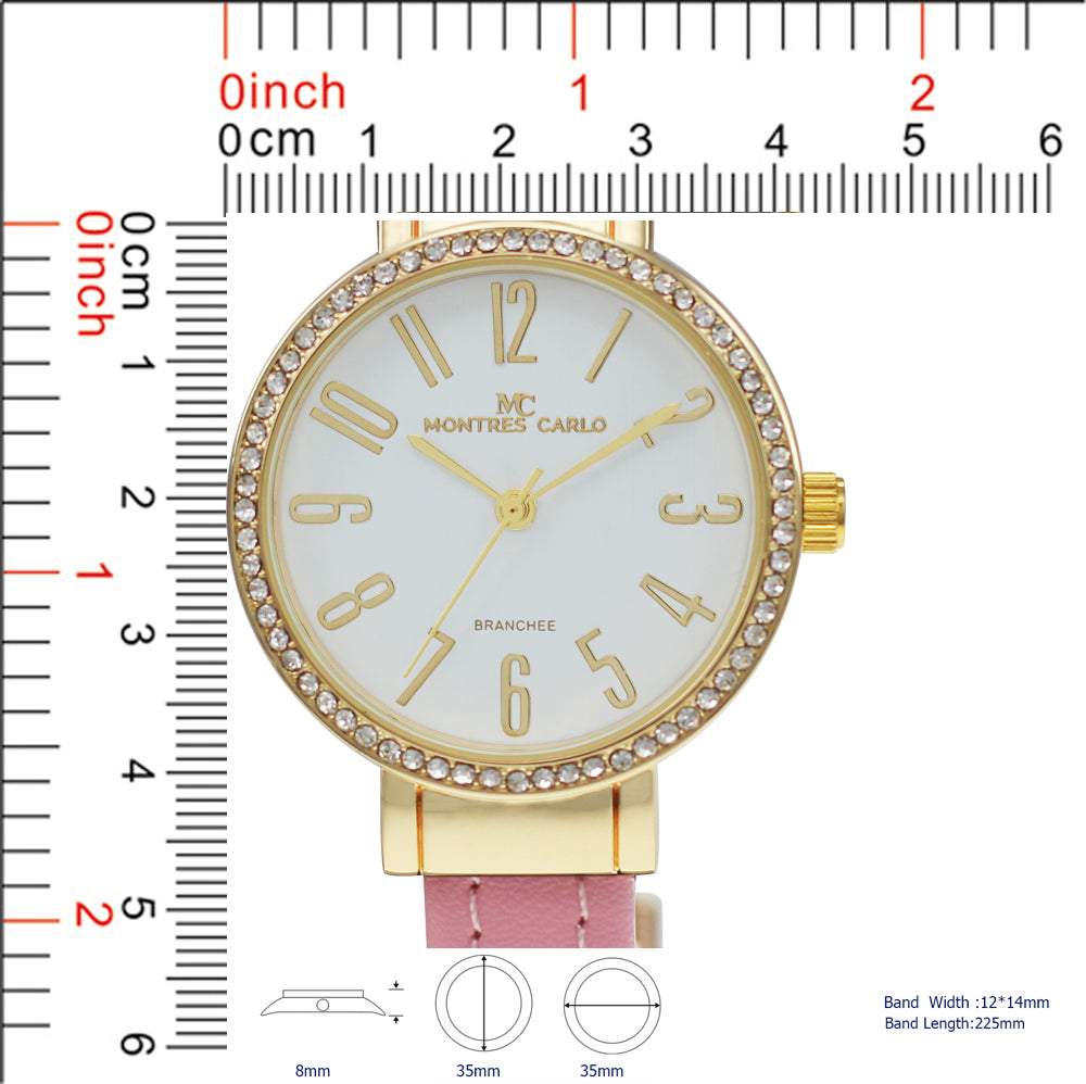 5250 - Reloj con brazalete de cuero