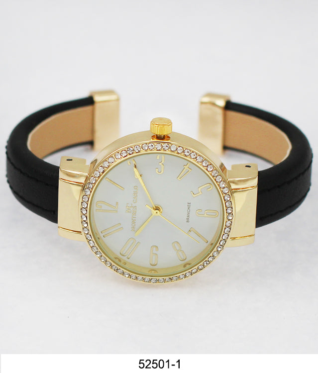 5250 - Reloj con brazalete de cuero