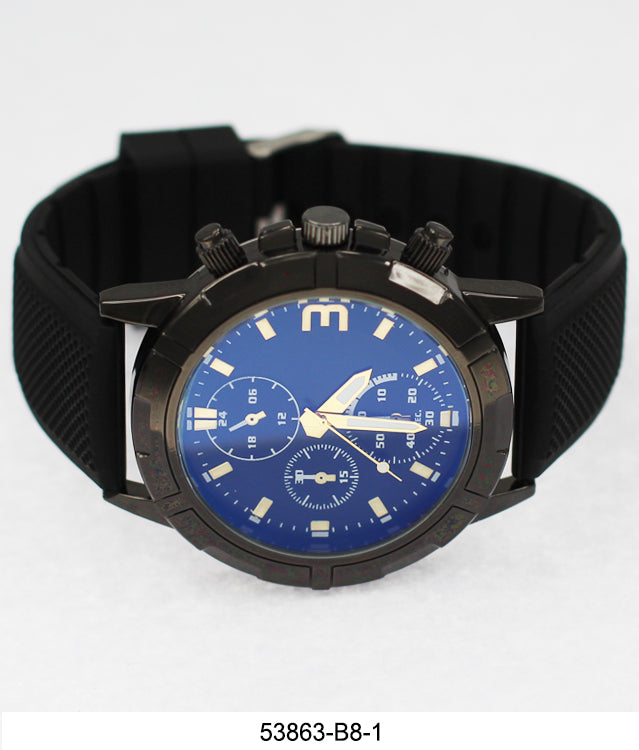 5386-B8-Gift Boxed Rubbber Strap Watch