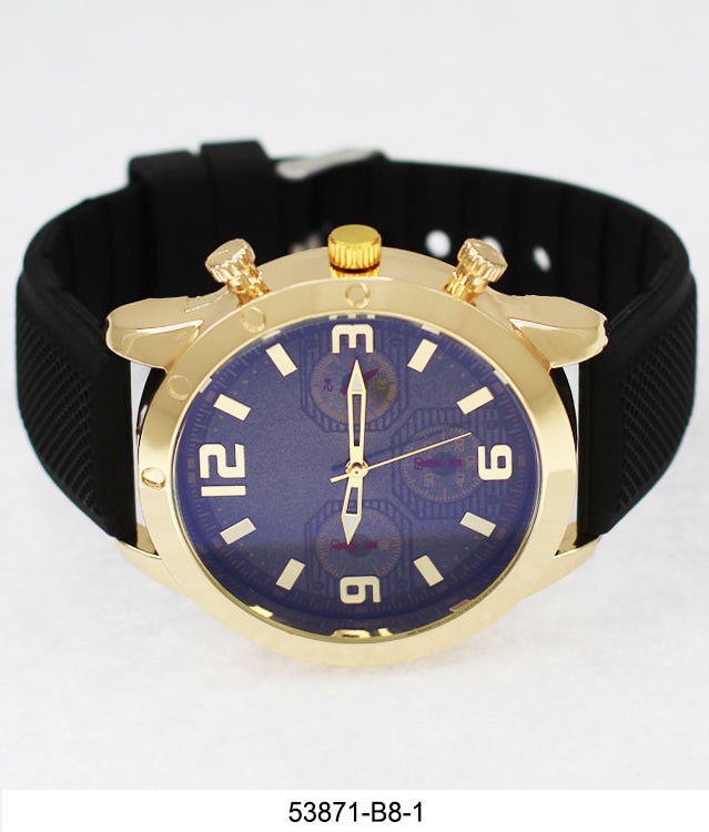 5387-B8-Gift Boxed Rubbber Strap Watch