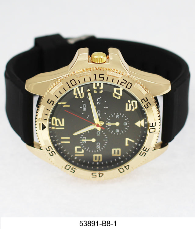 5389-B8-Gift Boxed Rubbber Strap Watch