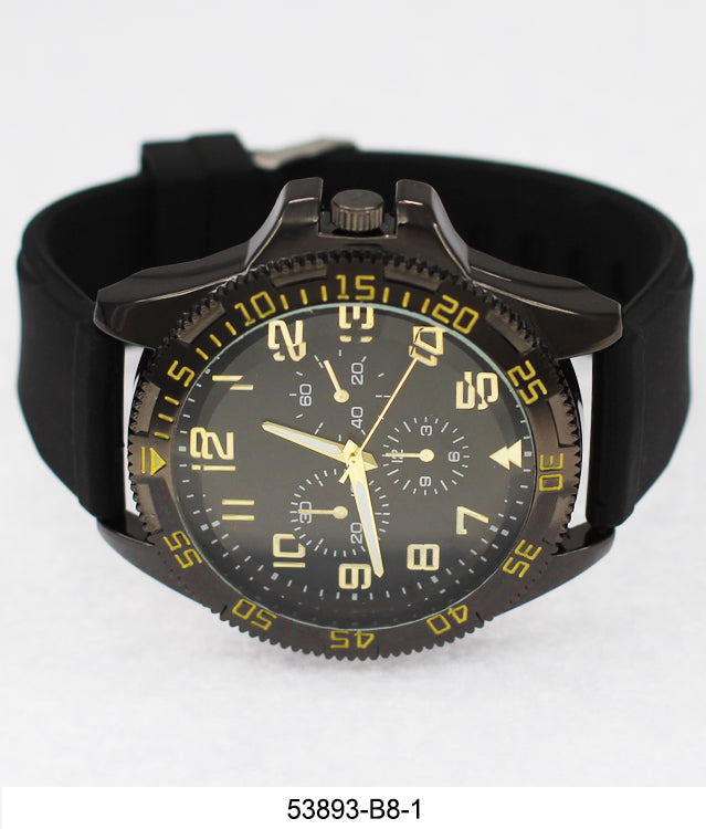 5389-B8-Gift Boxed Rubbber Strap Watch