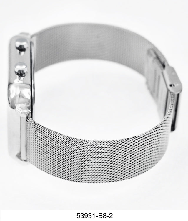 5391-B8-Boxed Montres Carlo LED Mesh Band Watch