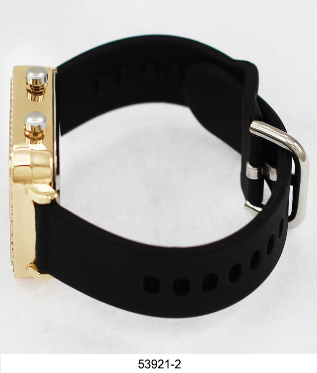 5392-Montres Carlo LED Silicon Band Watch