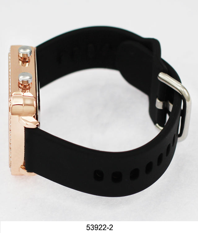 5392-Montres Carlo LED Silicon Band Watch