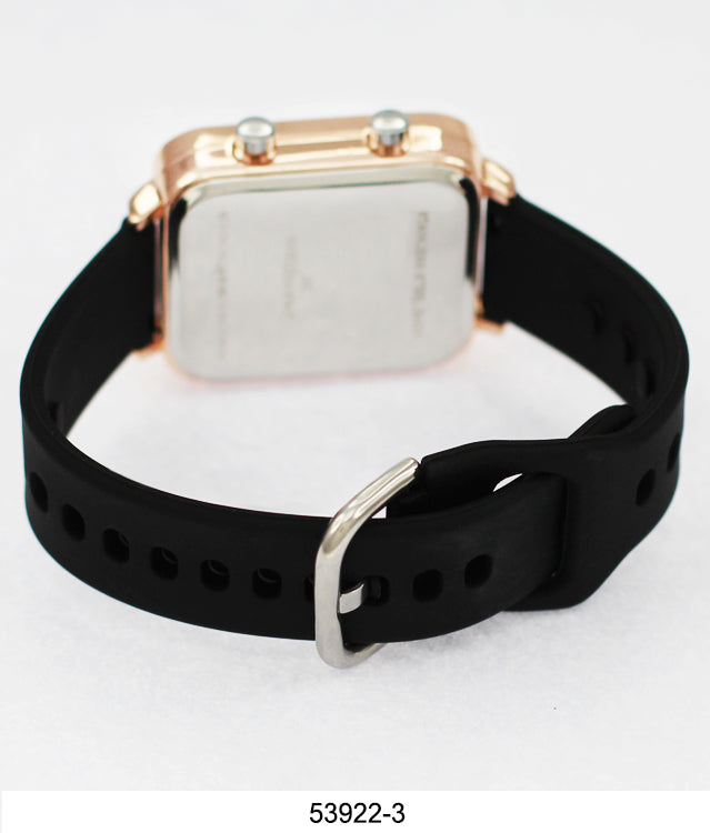 5392-Montres Carlo LED Silicon Band Watch