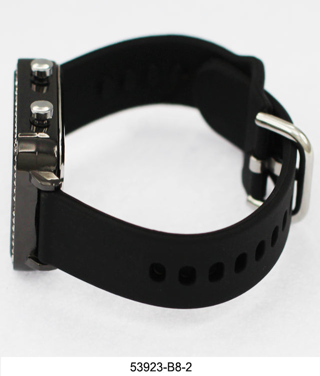 5392-B8-Boxed Montres Carlo LED Silicon Band Watch