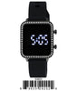 5392-Montres Carlo LED Silicon Band Watch