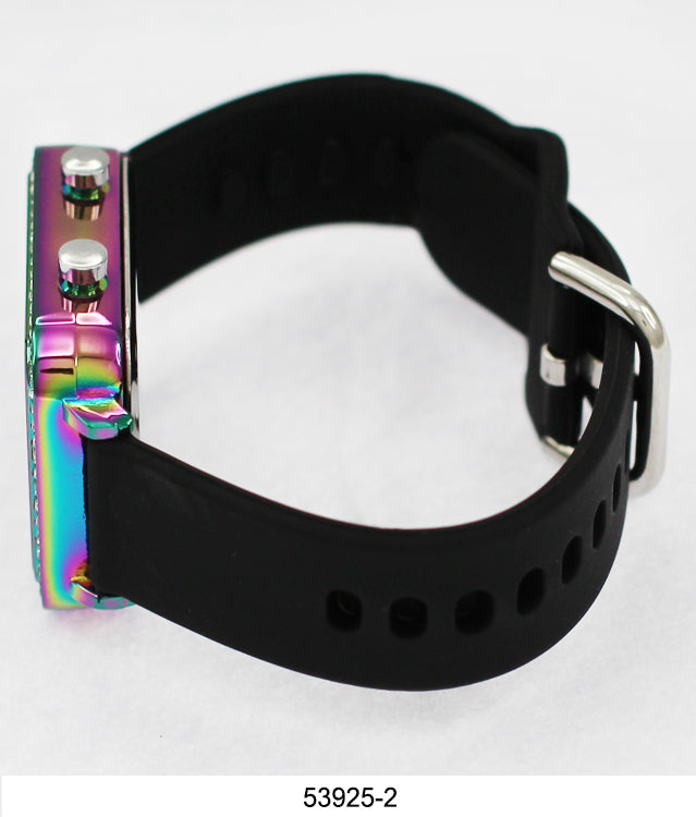 5392-Montres Carlo LED Silicon Band Watch