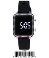 5392-Montres Carlo LED Silicone Band Watch