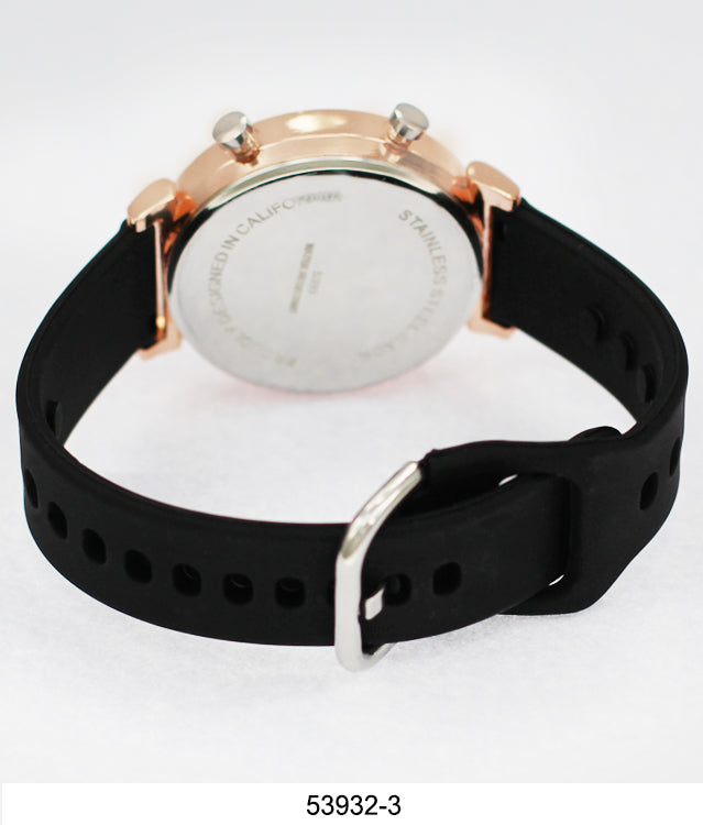 5393-Montres Carlo LED Silicon Band Watch