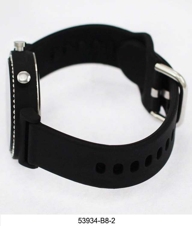 5393-B8-Boxed Montres Carlo LED Silicon Band Watch