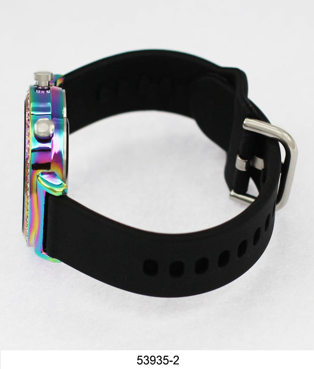 5393-Montres Carlo LED Silicon Band Watch