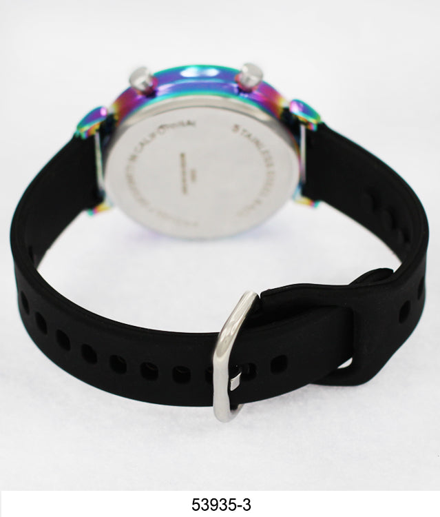 5393-Montres Carlo LED Silicon Band Watch