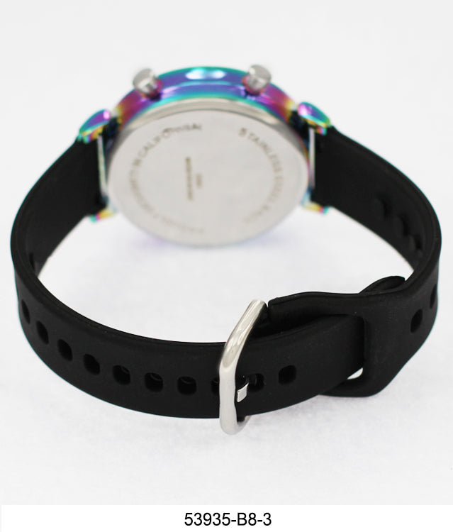 5393-B8-Boxed Montres Carlo LED Silicon Band Watch