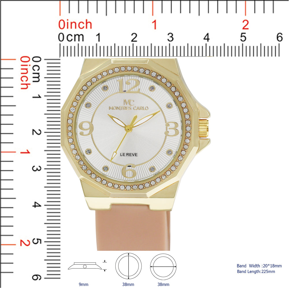 5394-Montres Carlo Silicon Band Watch