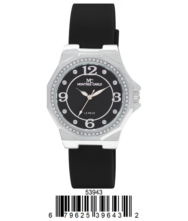 5394-Montres Carlo Silicon Band Watch