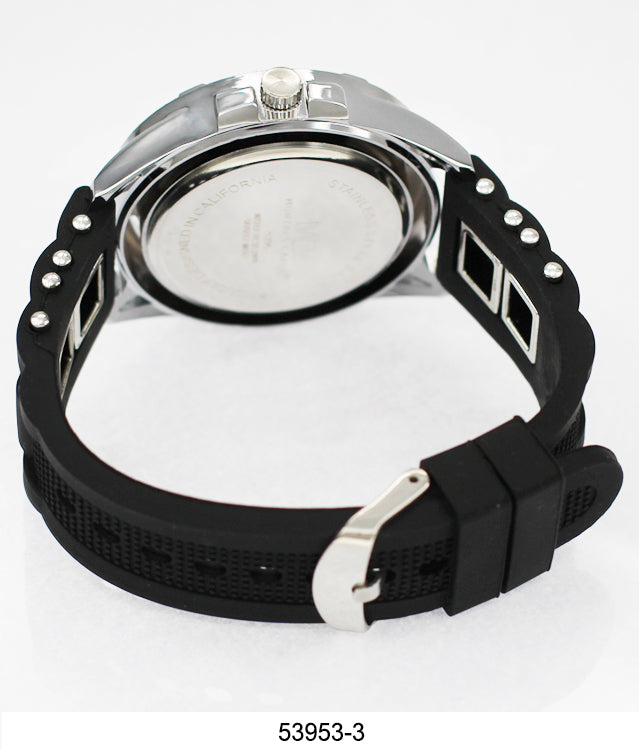 5395-Montres Carlo Watch with Silicone Band